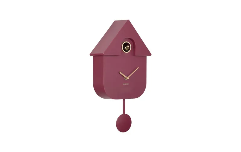 KARLSSON Wanduhr Modern Cuckoo Oro Dark Mauve