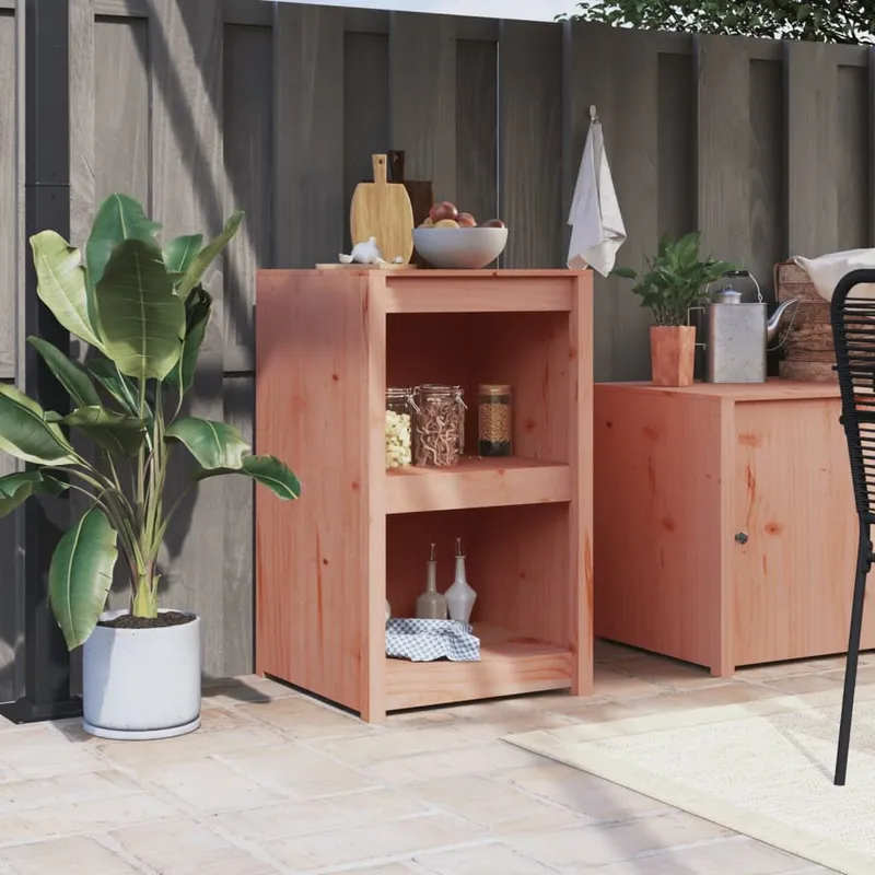 Armoire de cuisine d'extérieur MEPPEL 55x55x92 cm bois massif douglas