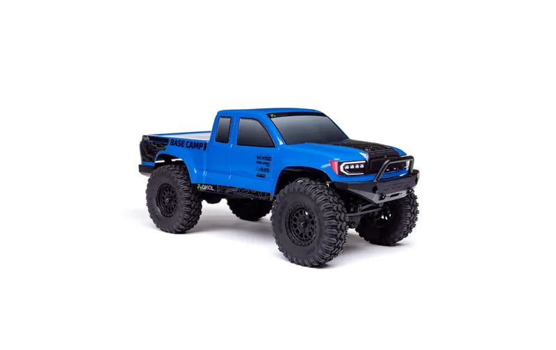 Axial Rock Crawler SCX24 Base Camp 4WD, bleu RTR 1:24