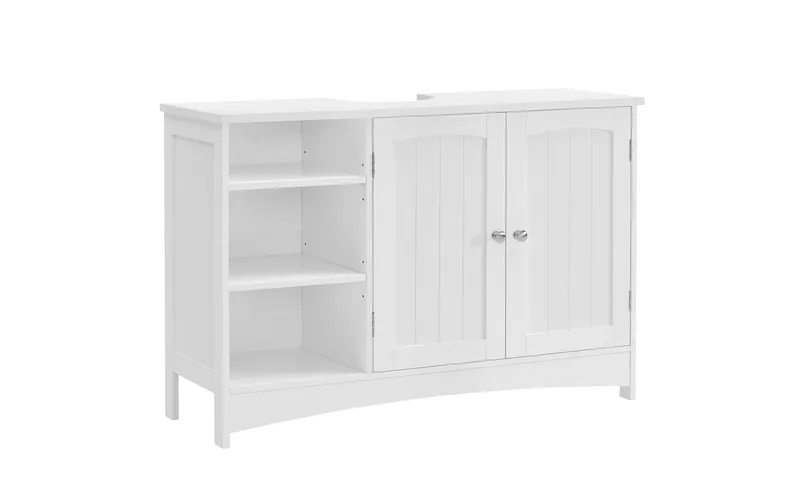 VASAGLE Waschbeckenunterschrank 90 x 60 cm, Weiss
