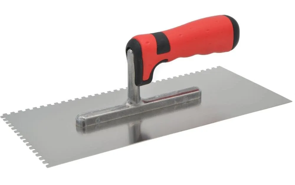 Laser & Tools Glättekelle 4 x 4 gezahnt 280 x 130 mm