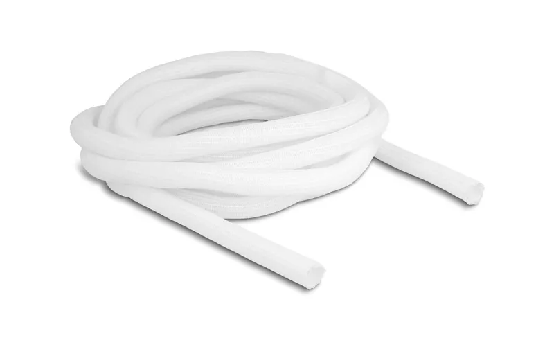 Delock Geflechtschlauch Selbstschliessend 5 m x 16 mm blanc