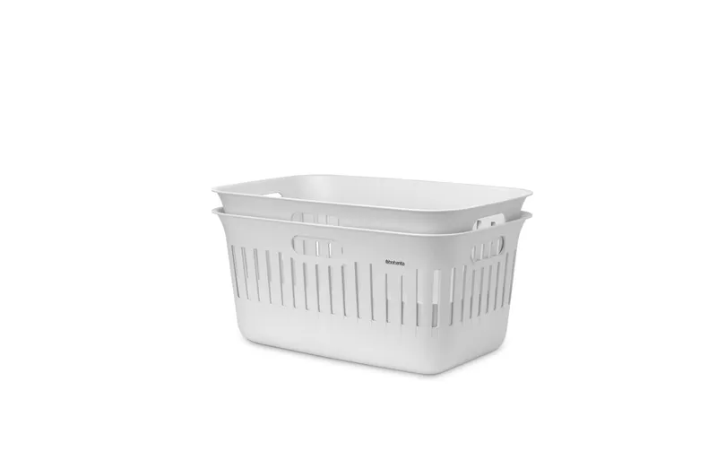 Brabantia Wäschekorb Collect IT 2 x 40 l, bianco
