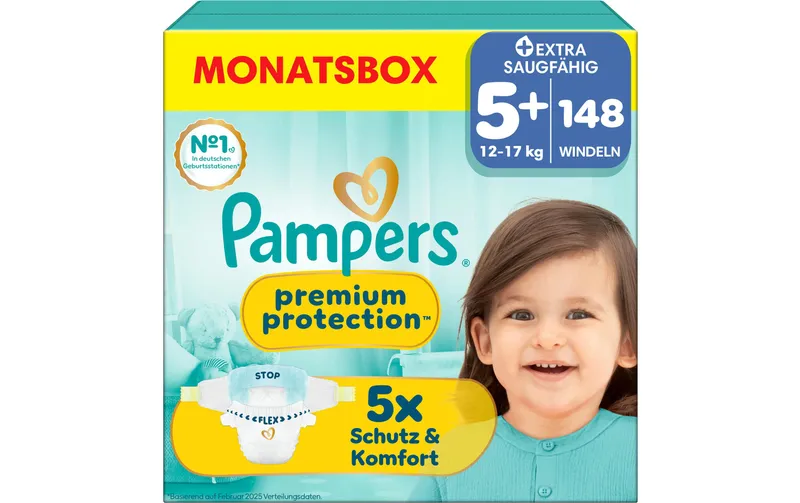 Pampers Windeln Premium Protection Grösse 5+