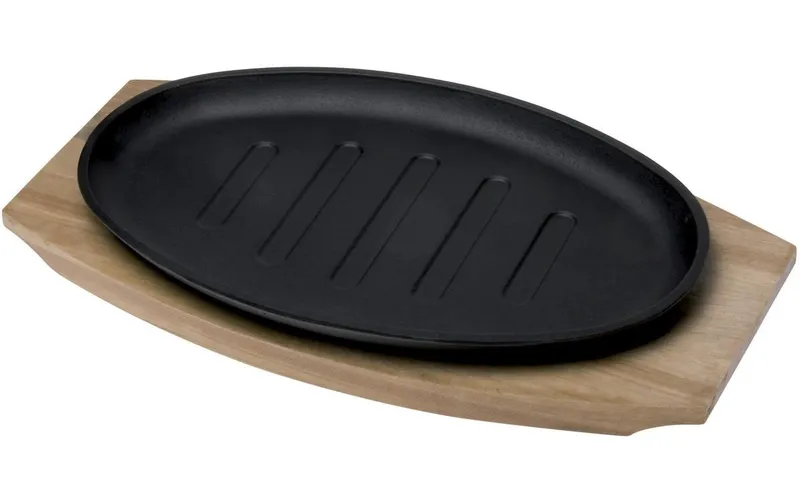 Nouvel Hot Plate avec Holzunterteller 34 x 18 x 5 cm