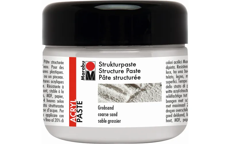 Marabu Modellierpaste Grobsand 225 ml, white