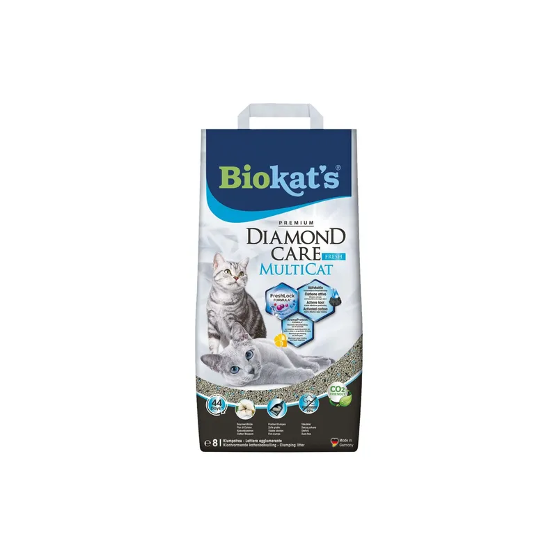 Biokat's Katzenstreu Diamond Care Multicat Fresh, 8 l