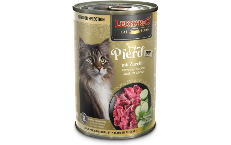 Leonardo Cat Food Nassfutter Superior Selection Pferd, 400 g