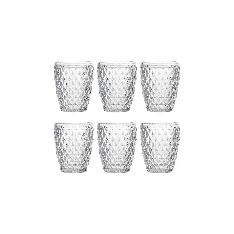 Tognana Tognana Trinkgläser Diamond 260 ml, 6 Stück, Transparent
