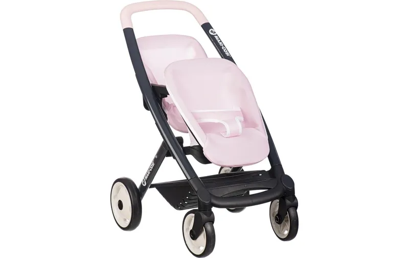 Smoby Zwillingspuppenwagen Maxi Cosi, Rosa