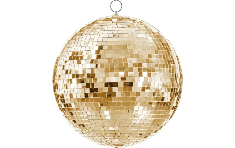 Partydeco Partyaccessoire Discokugel Gold, 30 cm