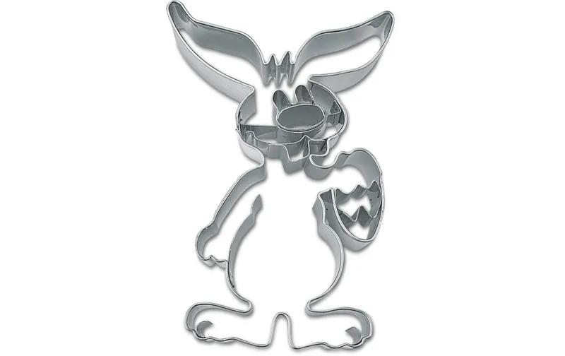 Städter Guetzli-Ausstecher Hase con Ei, acciaio inox, 10 cm