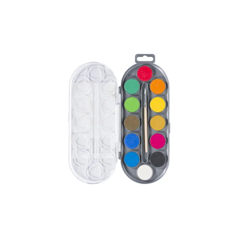 Bruynzeel Wasserfarbe Standard 12er-Set, multicolore