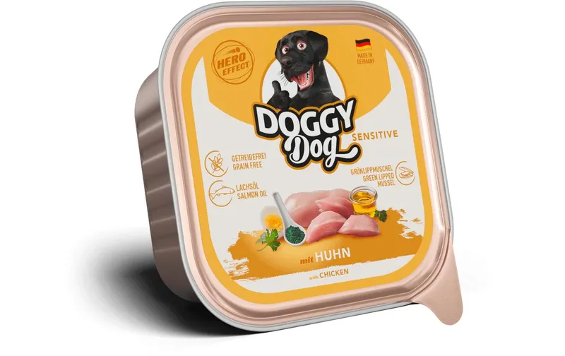 DOGGY Dog Nassfutter DoggyDog Schale Huhn Sensitive 150 g