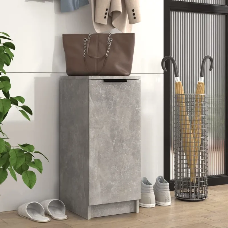 Schuhregal Betongrau 30x35x70 cm derivato del legno