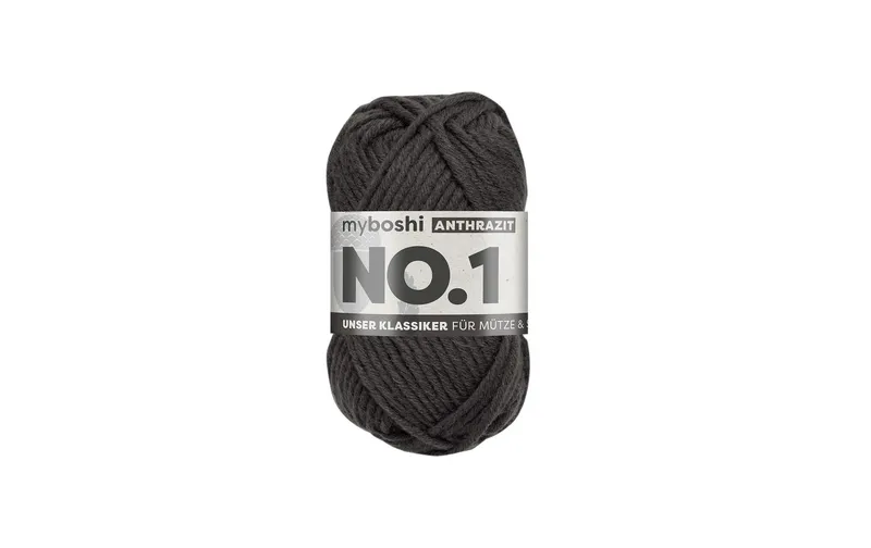 myBoshi Wolle Nr.1 antracite 50 g, 55 m