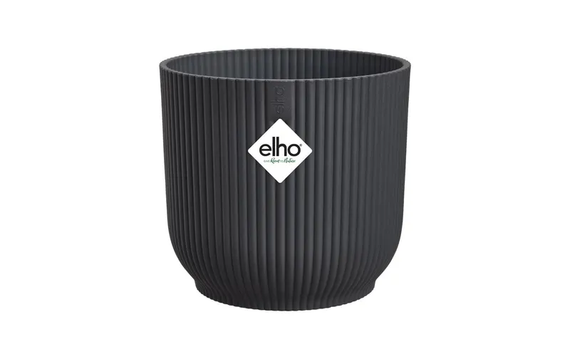Elho Blumentopf Vibes Fold Rund 40 cm Schwarz