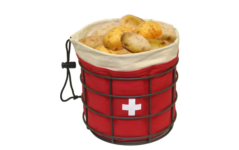 Heidi Cheese Line Kartoffelkorb Suisse mit Untergestell rosso