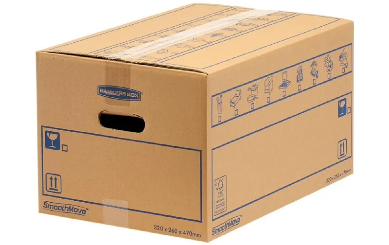 Fellowes Umzugsbox Smoothmove C-Flute 32.5 x 27.0 x 47.5 cm, 10 Stk.