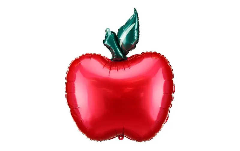 Partydeco Folienballon Apfel, rouge, 45 x 57 cm, 1 pièces