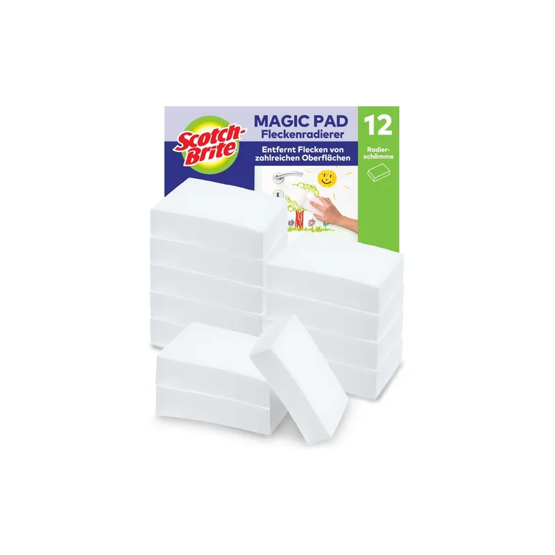 Scotch-Brite Flecken-Radierer 3M Magic Pad white, 12 pieces