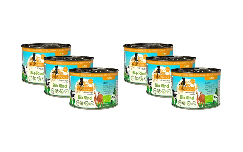 catz finefood Nassfutter Bio No.507 Rind, 6 x 200 g