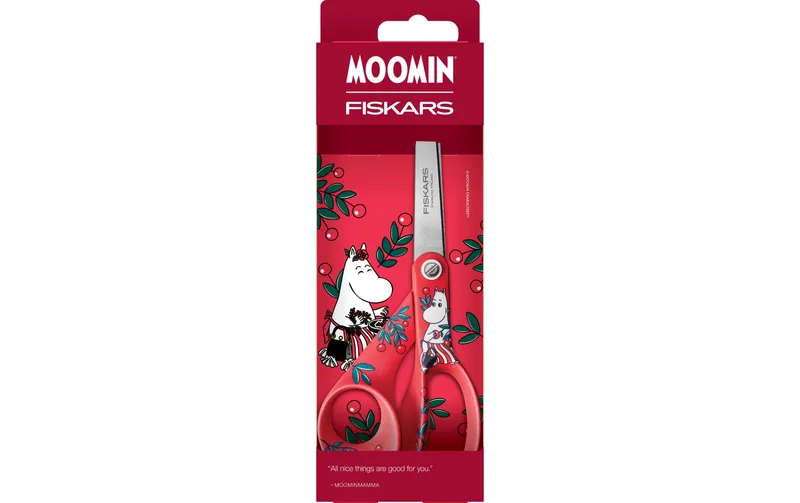 Fiskars Schere Universal MoominMamma 21 cm, rouge