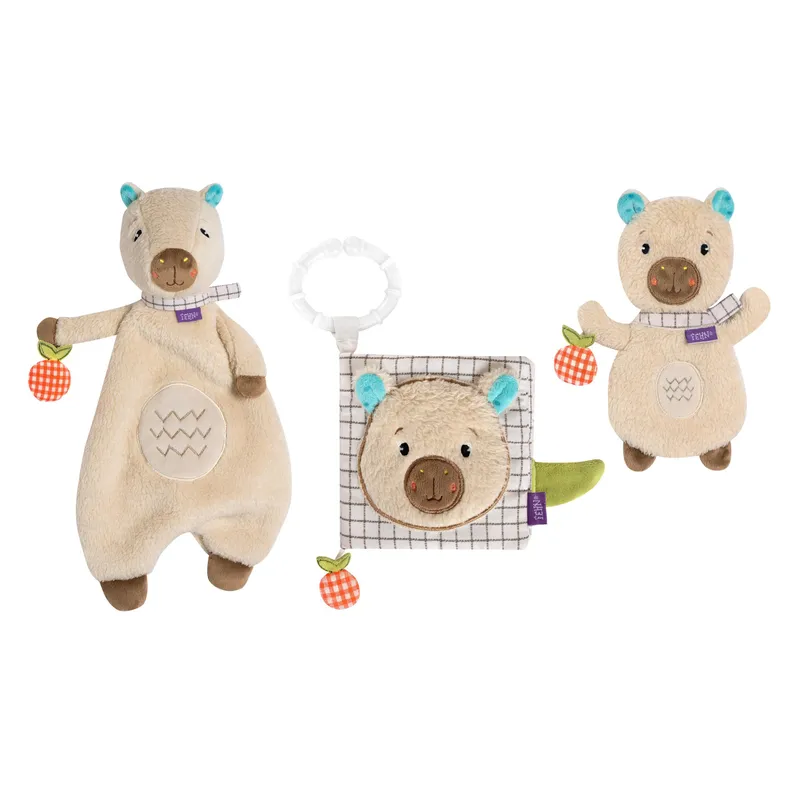 fehn Geschenkset «Capybara Clara» Mehrfarbig
