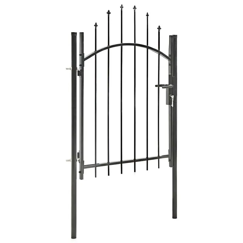 Gartentor Woerden Stahl 1x1,25 m nero
