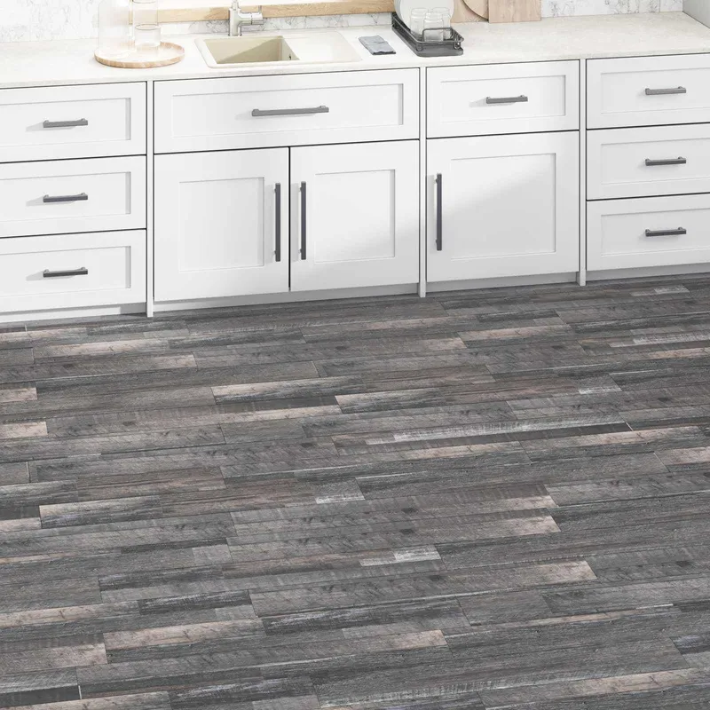 Bodenplanken Industrielles Holz 5,02 m² 36 Stk. PVC