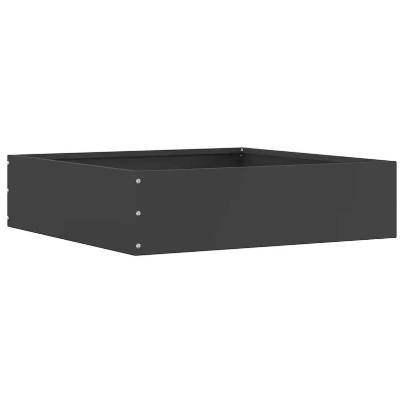 Rasenkante 50 x 50 x 13 cm Stahl nero