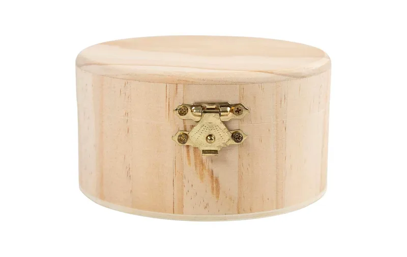 Creativ Company Holzartikel Runde Schachtel 6 x 11 cm
