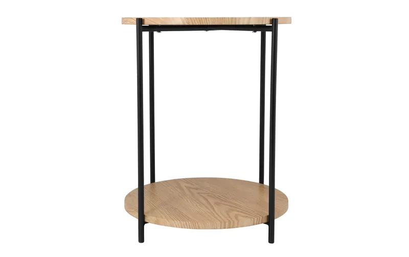 Schou Beistelltisch Ø 40 cm, noir/brun