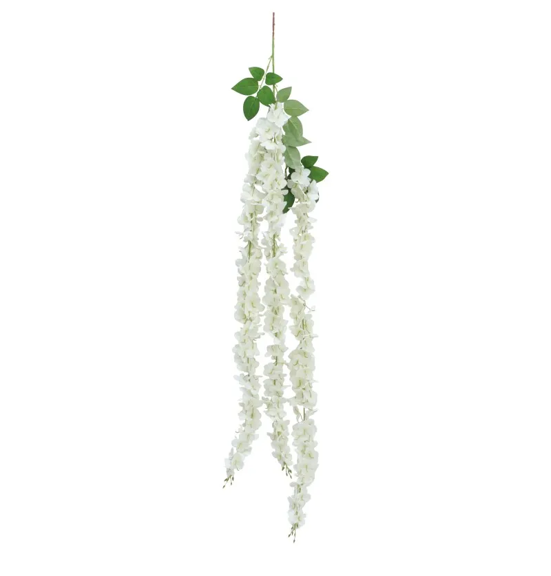 Hortensienblüten weiss hängend