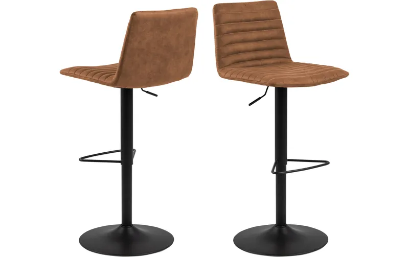 AC Design Barhocker Kimmy, 2 pièces, 50 x 110.5 cm, Camel