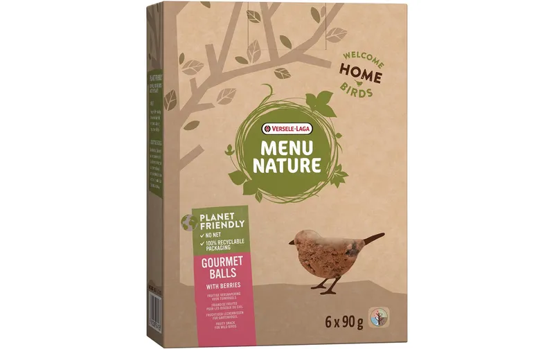 Versele Laga Wintervogelfutter Menu naturalee Gourmet Balls Beeren, 6 Stk.