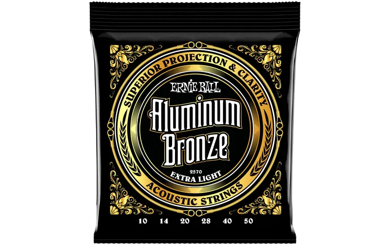 Ernie Ball Gitarrensaiten 2570 Aluminum Bronze – Extra Light 10-50