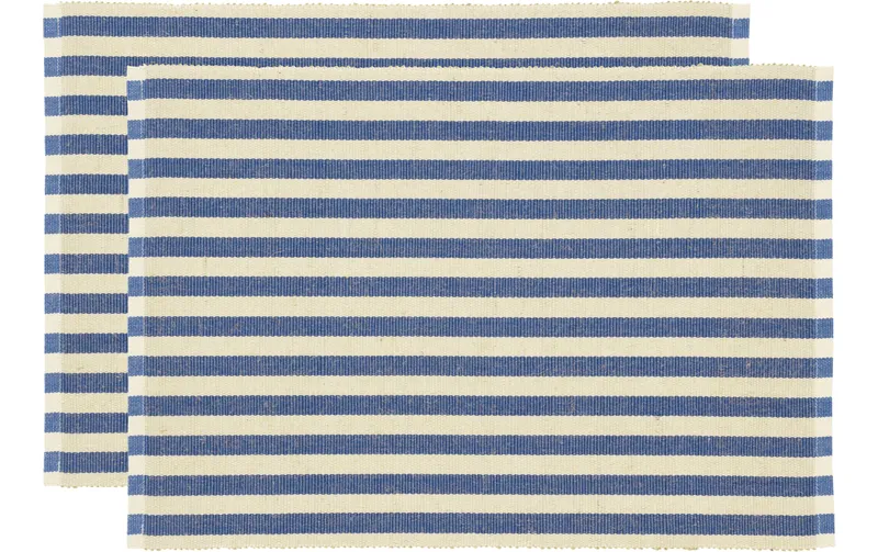 Södahl Tischset Statement Stripe 48 cm x 33 cm, 2 pezzi, blu/Beige