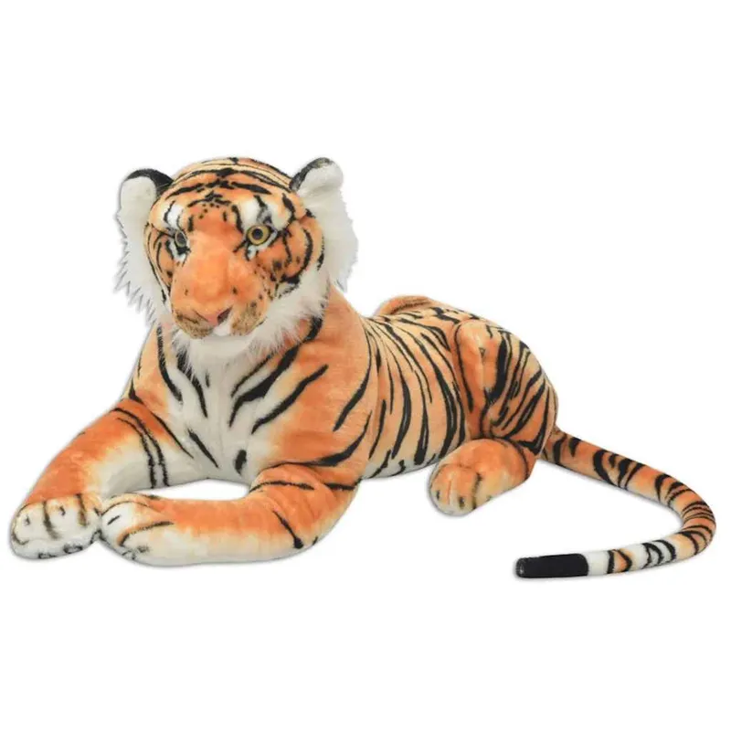 Tiger Kuscheltier Plüsch brown XXL