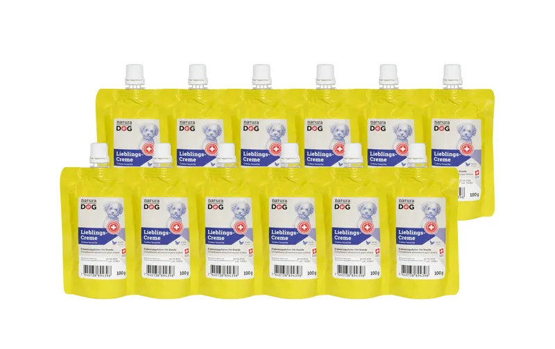 naturaDog Lieblingscreme Poulet Multipack, 12 x 100 g