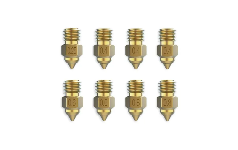 Creality Düsen-Set Messing High-End, 8 pièces