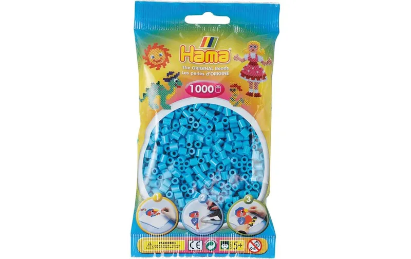 Hama Bügelperlen 1000 Stk. azurblau