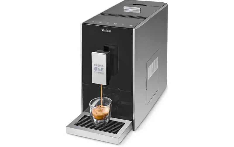 Trisa Kaffeevollautomat Crema One Touch noir/Silber