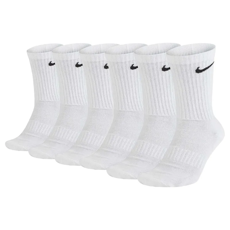NIKE Nike Cushioned Training Crew Sock 6-Pack 42 - 46, Weiss
