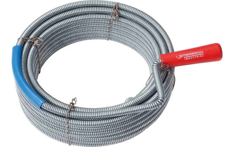 Rothenberger Rohrreinigungsspirale mit Kralle 10 m x 9 mm