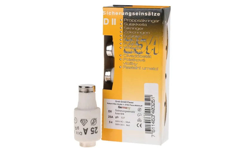 Elektromaterial Sicherungseinsatz DII 25A