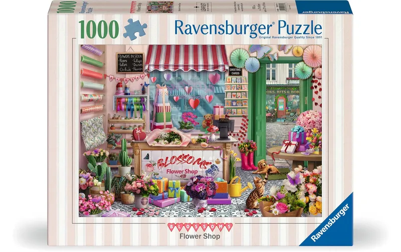 Ravensburger Puzzle le kleine Blumenladen 1000 Teile 70 x 50 cm