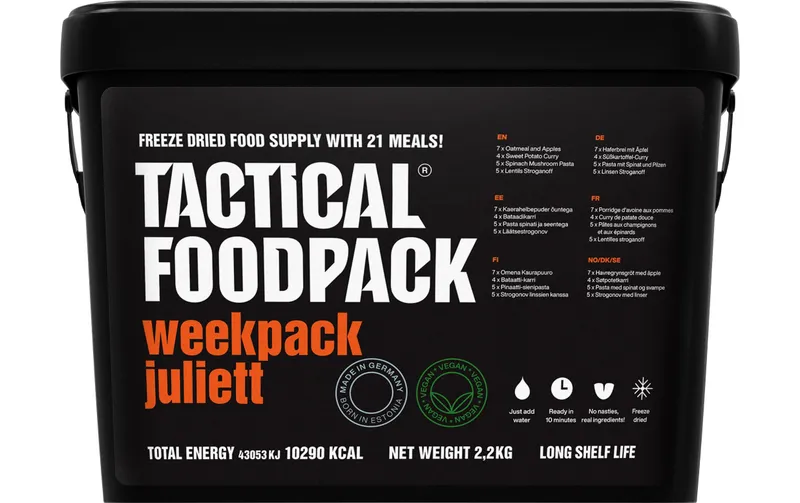 Tactical Foodpack Hauptgericht Weekpack Juliett