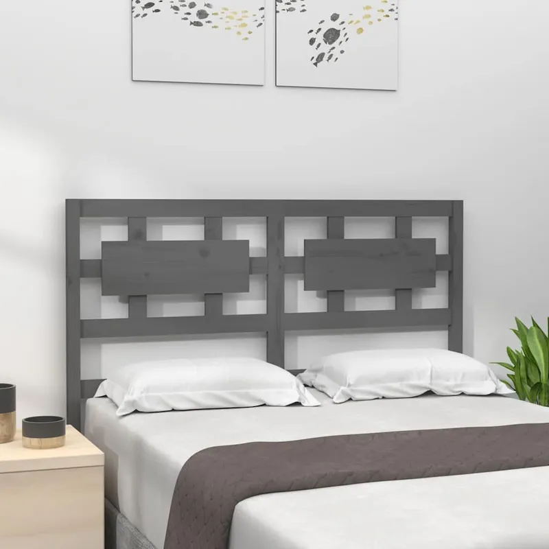 Kopfteil grigio 165,5x4x100 cm legno massiccio pino