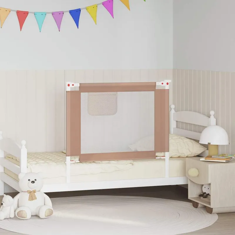 Kleinkind-Bettschutzgitter Taupe 90x25 cm tessuto